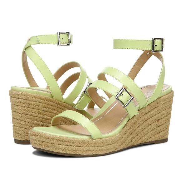 Vionic Lime Green Wedge Sandals - Picture 1 of 11